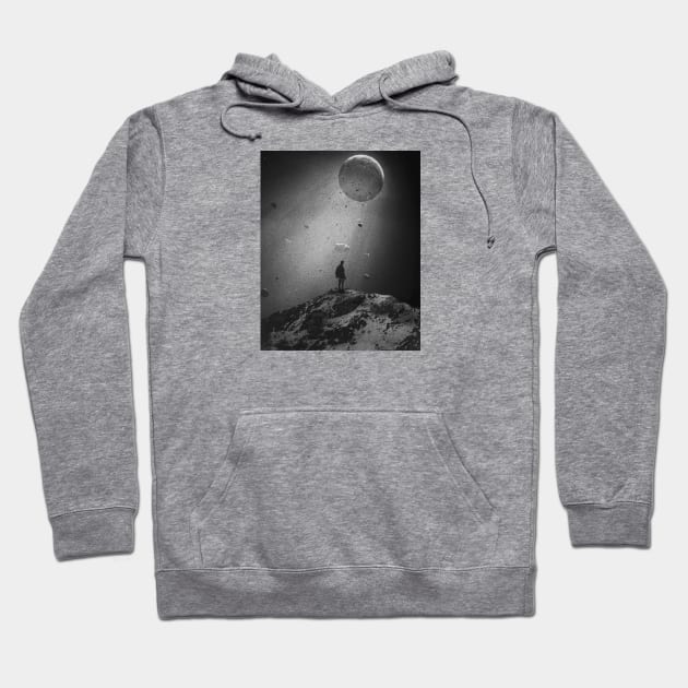 Moon in the ocean Hoodie by iamshettyyy